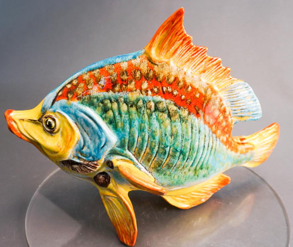 ITALIAN CERAMIC FISH SCULPTURE  32ace8