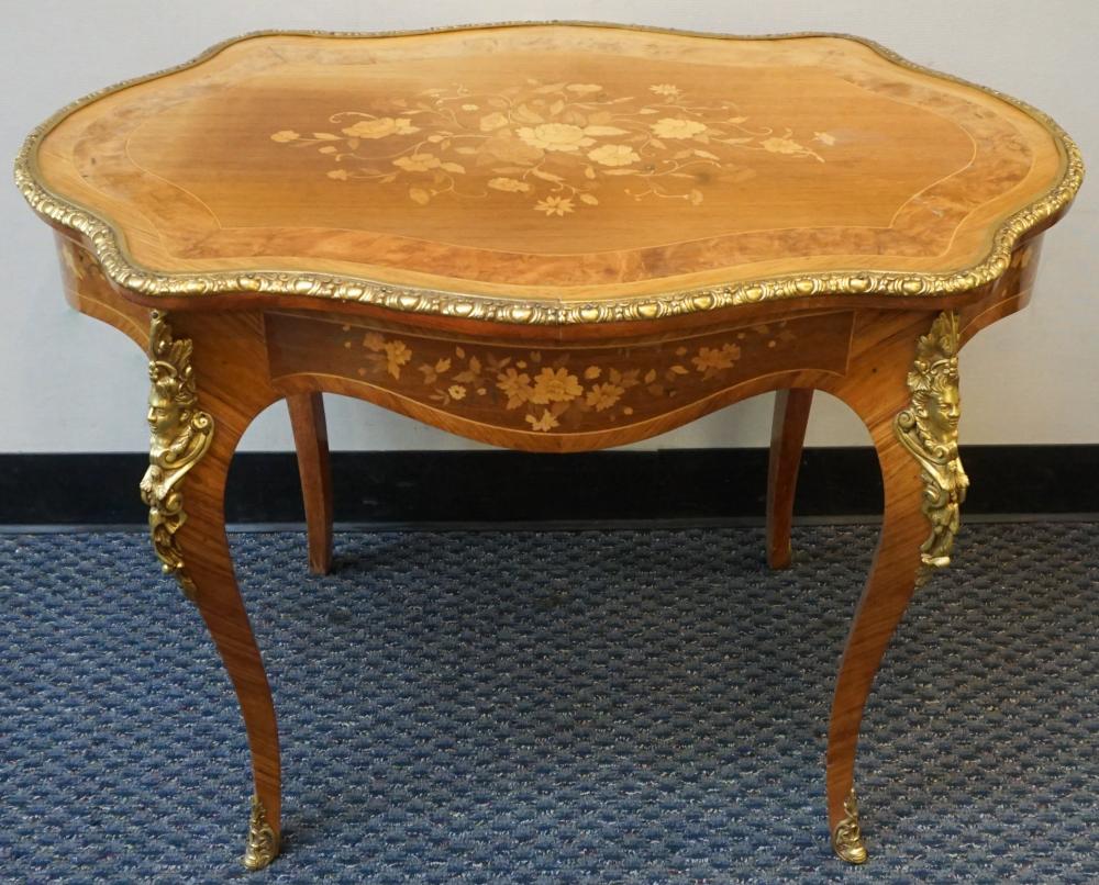 LOUIS XV STYLE BRASS MOUNTED SATINWOOD 32ace4