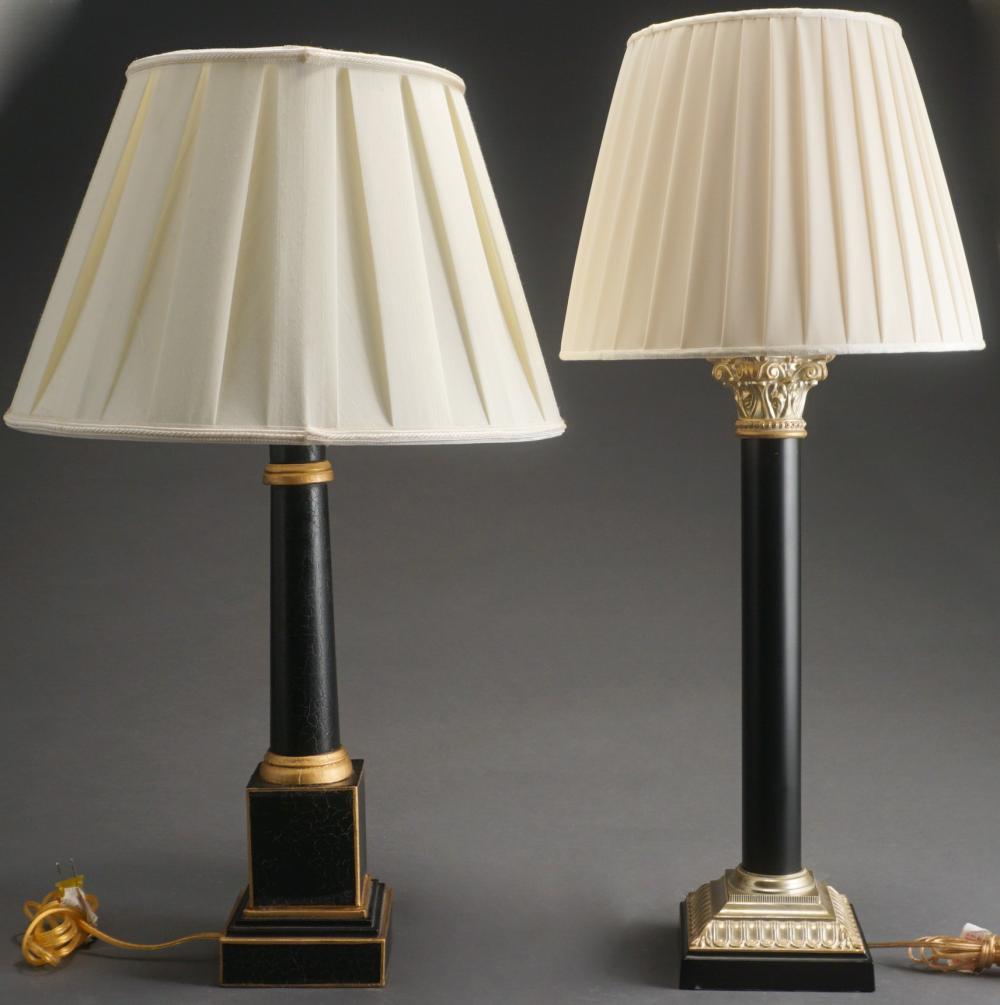 TWO CLASSICAL STYLE TABLE LAMPS,