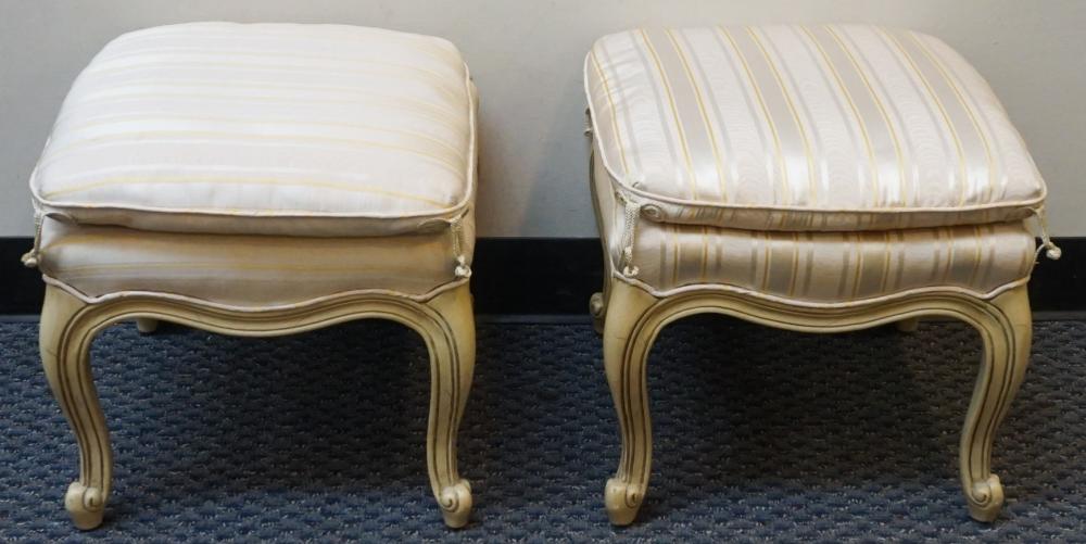 PAIR PROVINCIAL STYLE CREAM PAINTED 32adeb