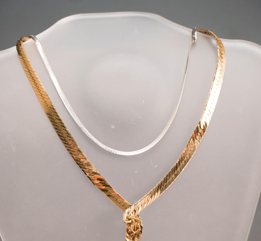 14-KARAT YELLOW-GOLD HERRINGBONE