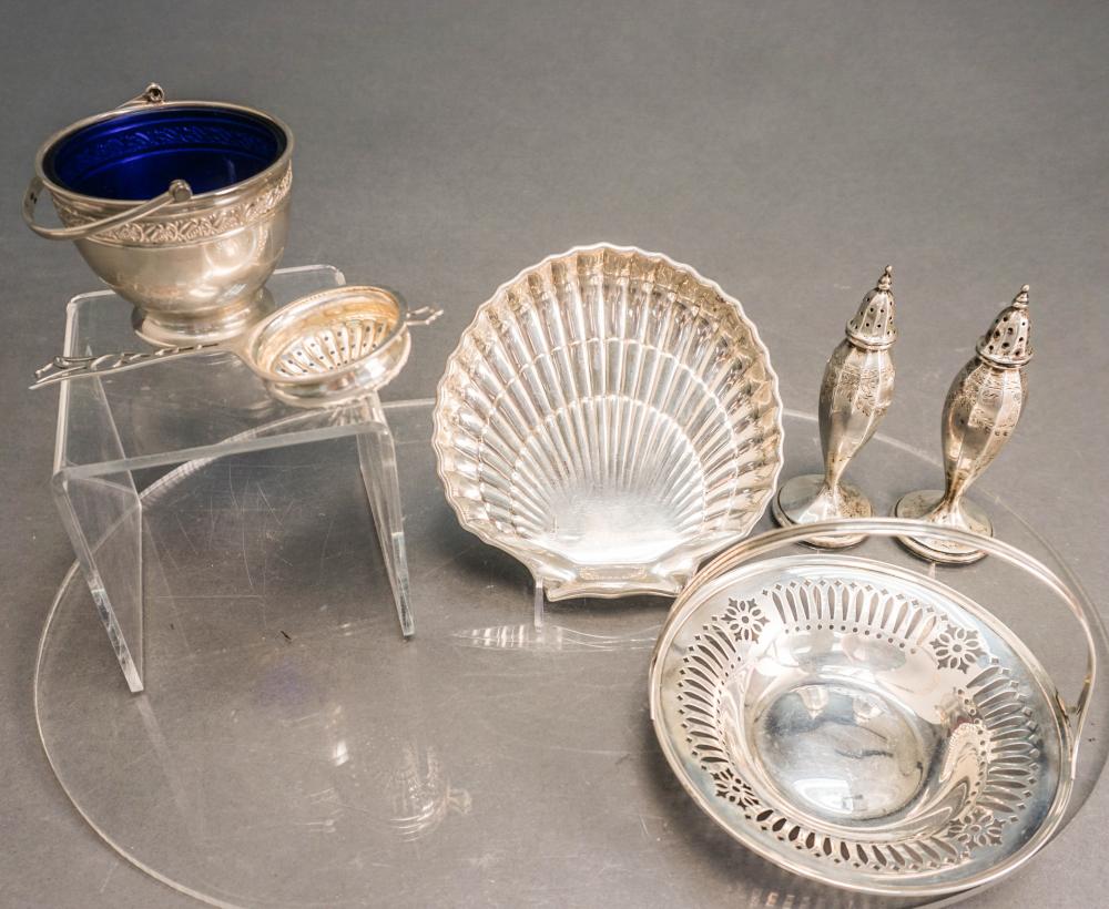 SIX ASSORTED STERLING SILVER TABLE