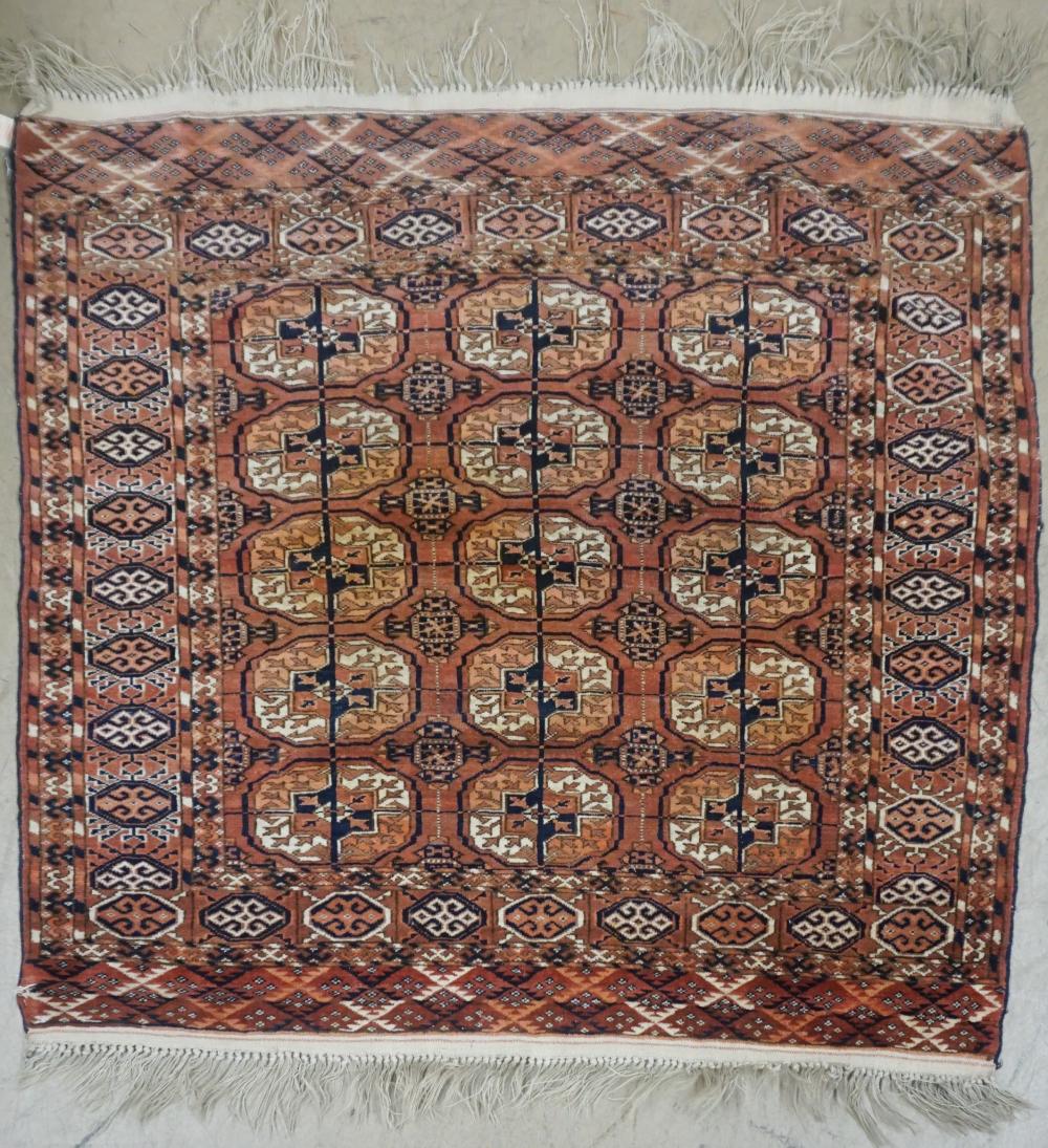 TURKOMAN RUG, 3 FT 7 IN X 3 FT