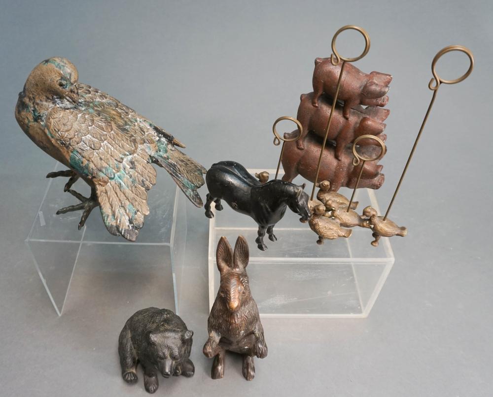 COLLECTION OF ASSORTED PATINATED
