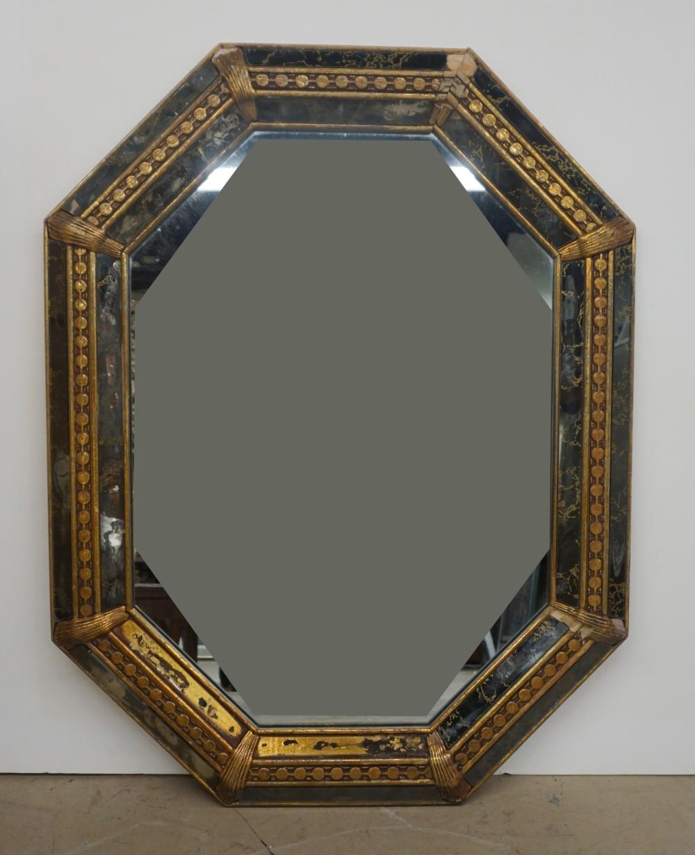 CONTEMPORARY OCTAGONAL MIRRORED