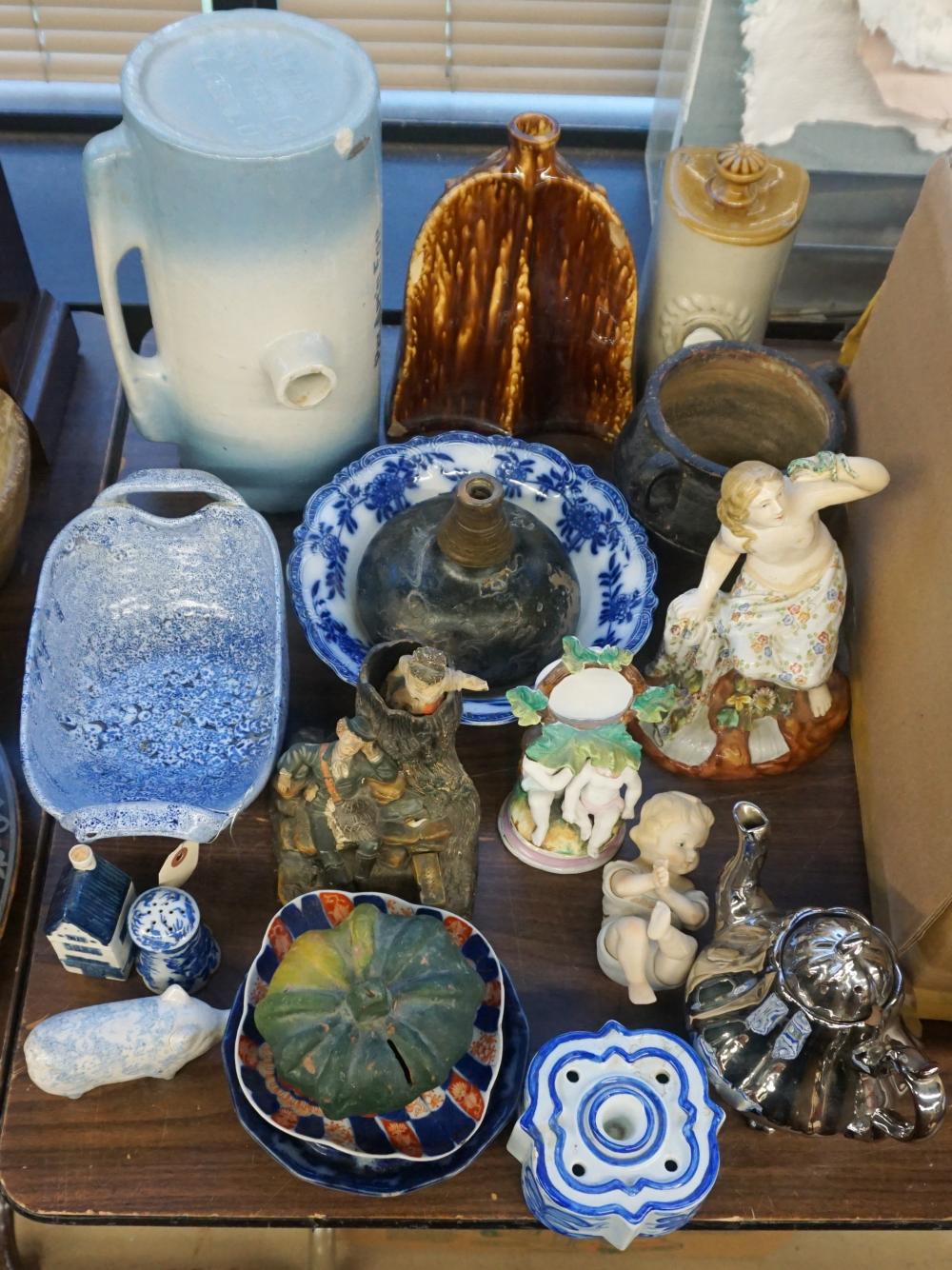 GROUP WITH ENGLISH AND OTHER CERAMIC