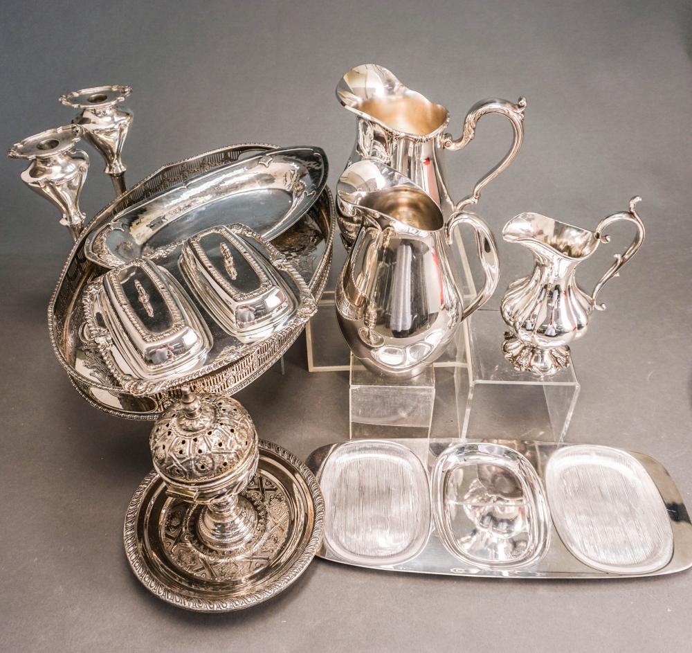 COLLECTION OF ASSORTED SILVERPLATE 32aeb8