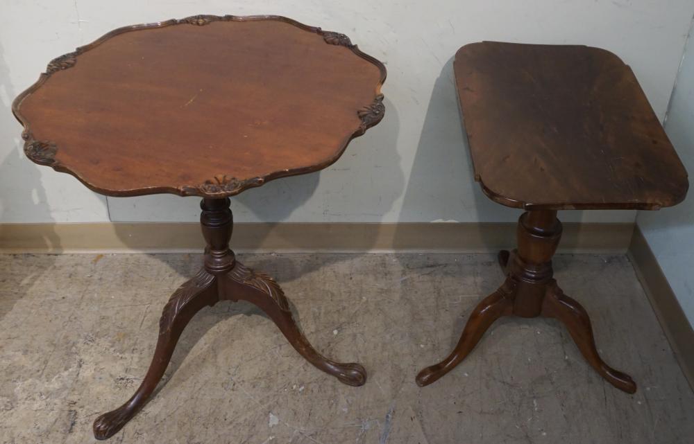 MAHOGANY TILT TOP TEA TABLE AND 32aece