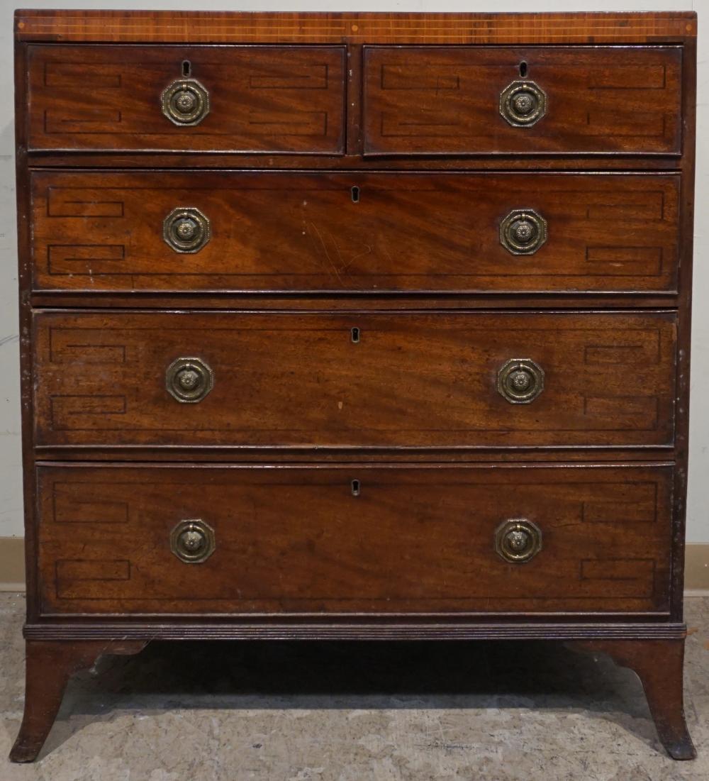 GEORGE III SATINWOOD INLAID MAHOGANY