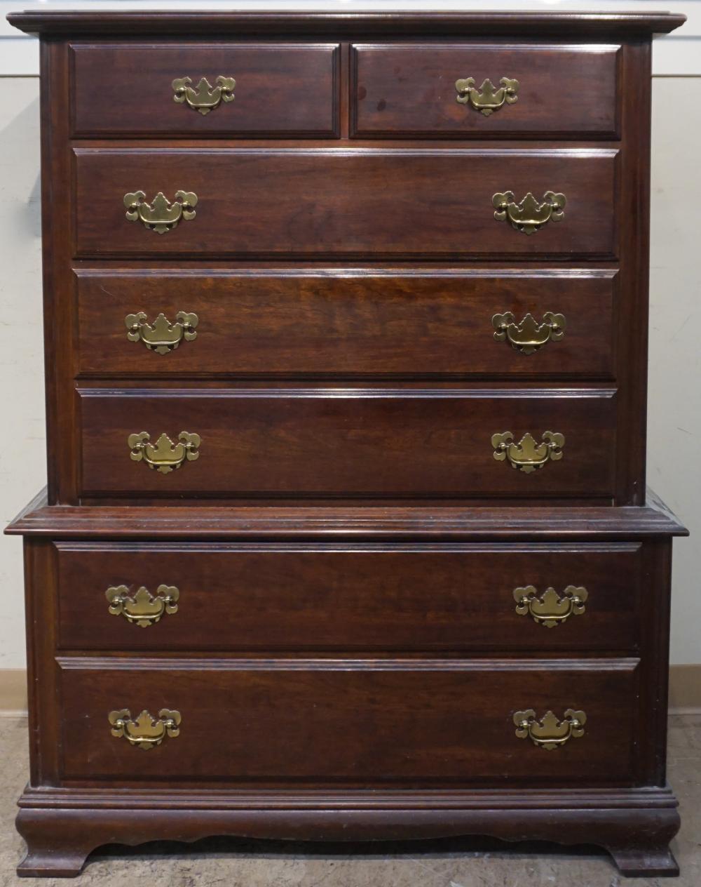 CHIPPENDALE STYLE CHERRY CHEST 32af61