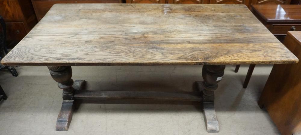 JACOBEAN STYLE STAINED OAK REFECTORY