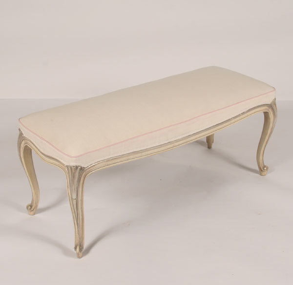 French provincial upholstered bench 511a2