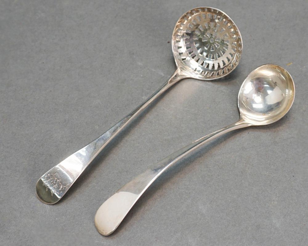 TWO GEORGE III STERLING LADLES  32b05a