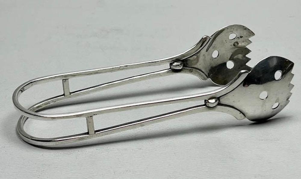 SANBORNS STERLING SILVER ICE TONGS,