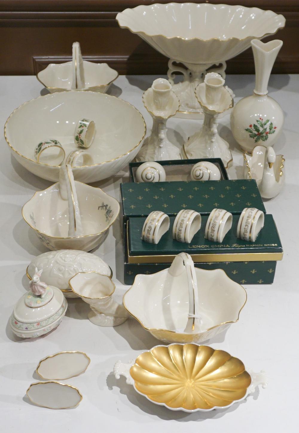 GROUP WITH ASSORTED LENOX PORCELAIN 32b0b7