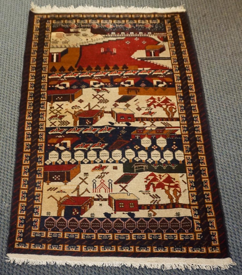 PAKISTAN WAR RUG 7 FT 1 IN X 4 32b0af