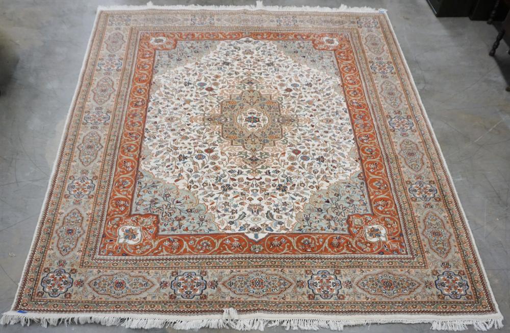 INDO-TABRIZ RUG, 9 FT X 12 FTIndo-Tabriz