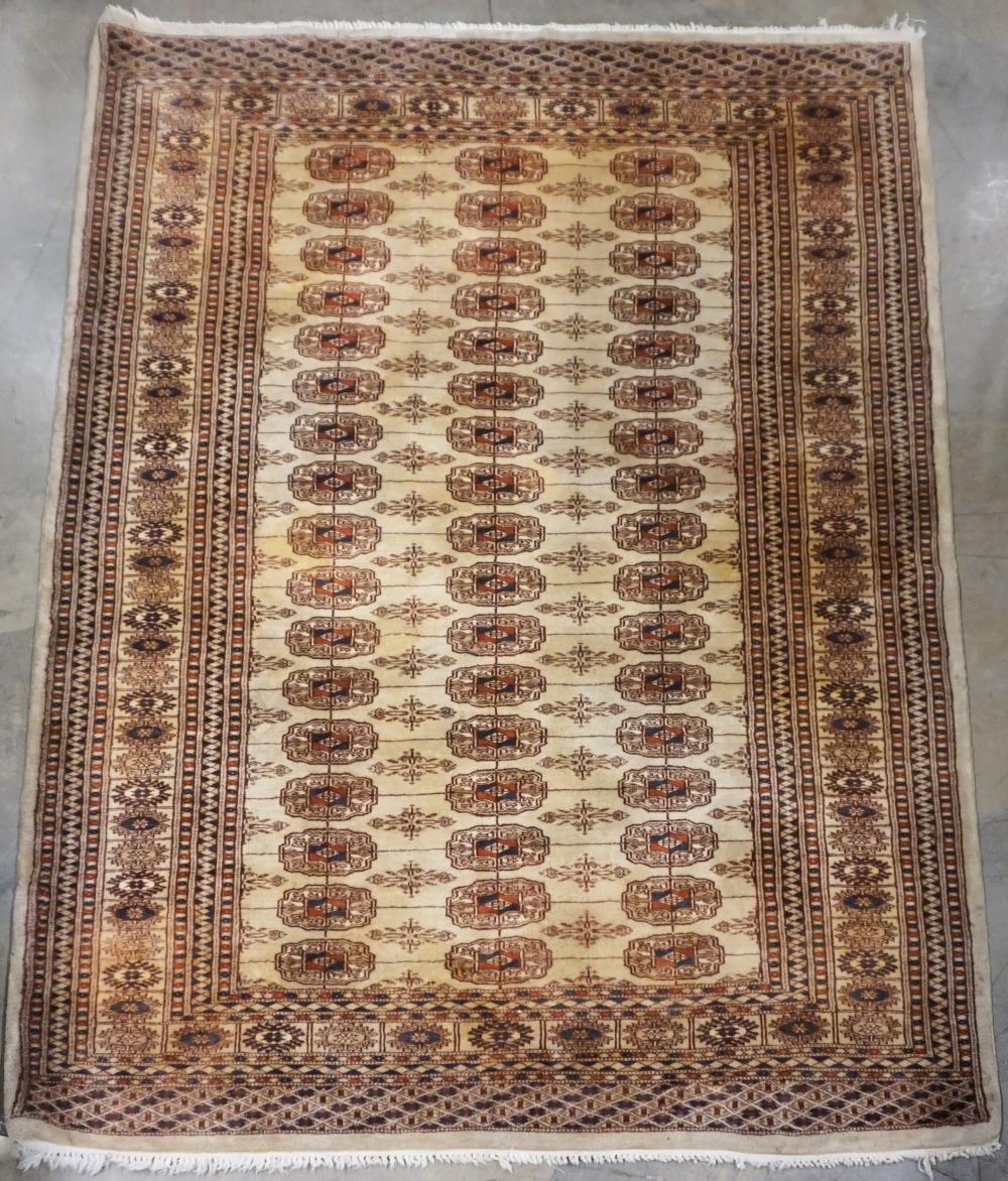 PAKISTAN BOKHARA BROWN GROUND RUG  32b122