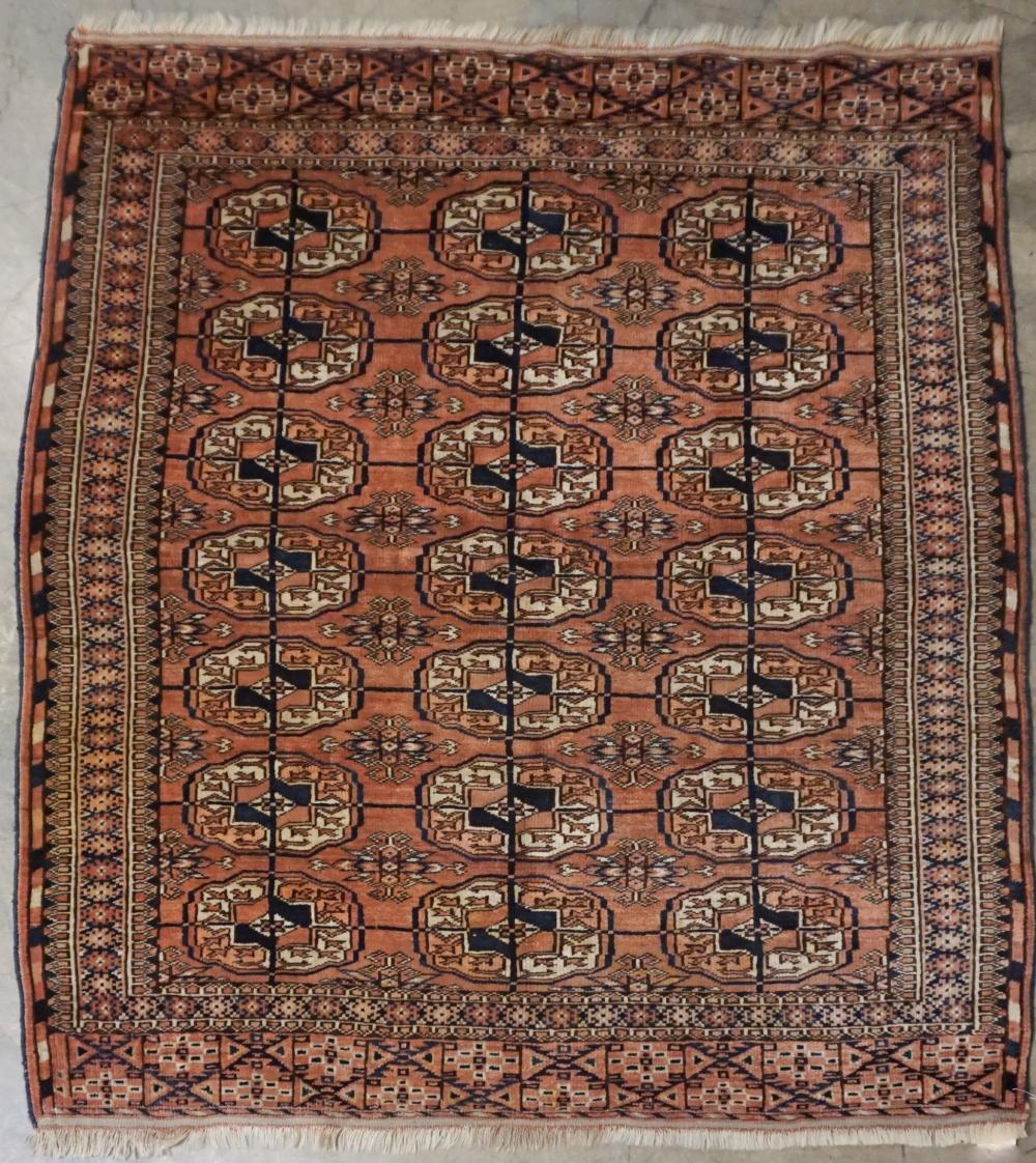 TURKOMAN RUG, 3 FT 10 IN X 3 FT