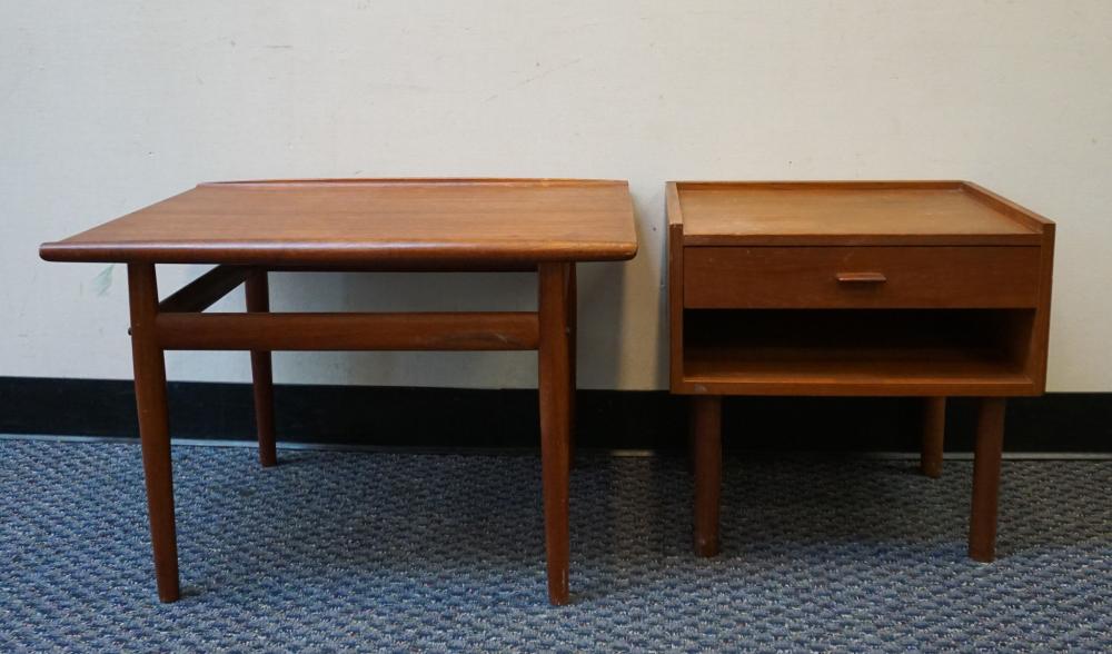 TWO MID CENTURY TEAK TABLESTwo 32b383