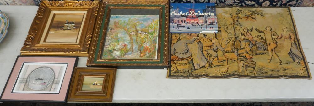 FOUR ASSORTED FRAMED WORKS OF ART  32b37f