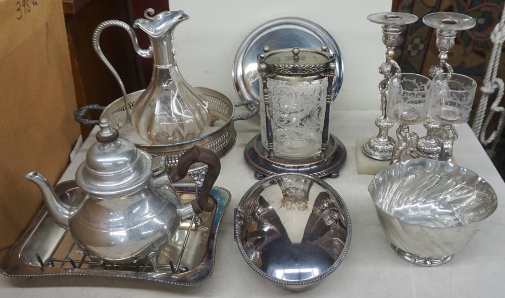 COLLECTION OF SILVERPLATE PEWTER  32b38c
