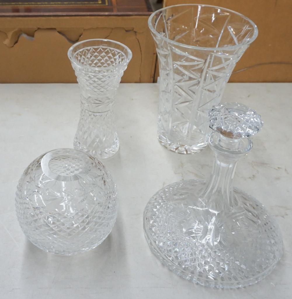TWO WATERFORD VASES, AN ANGLO IRISH