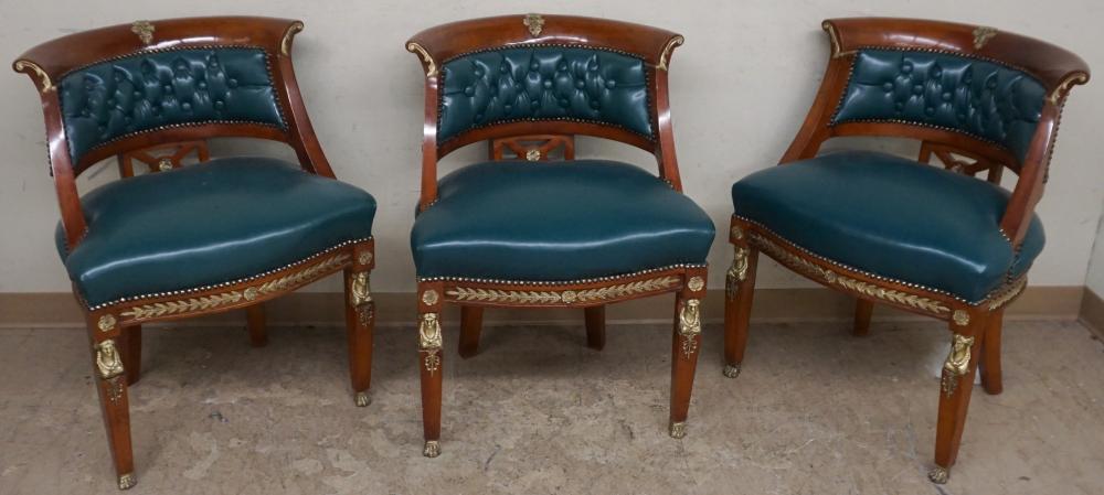 SET WITH THREE EMPIRE STYLE GILT 32b3cf