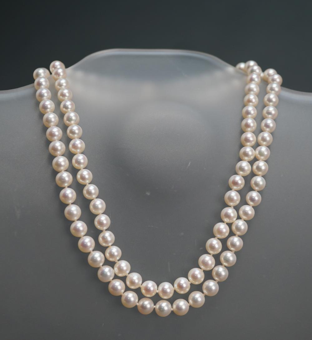 DOUBLE STRAND FRESHWATER PEARL 32b47c