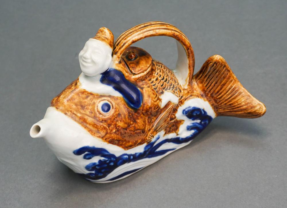 CHINESE PORCELAIN FIGURE WHITING