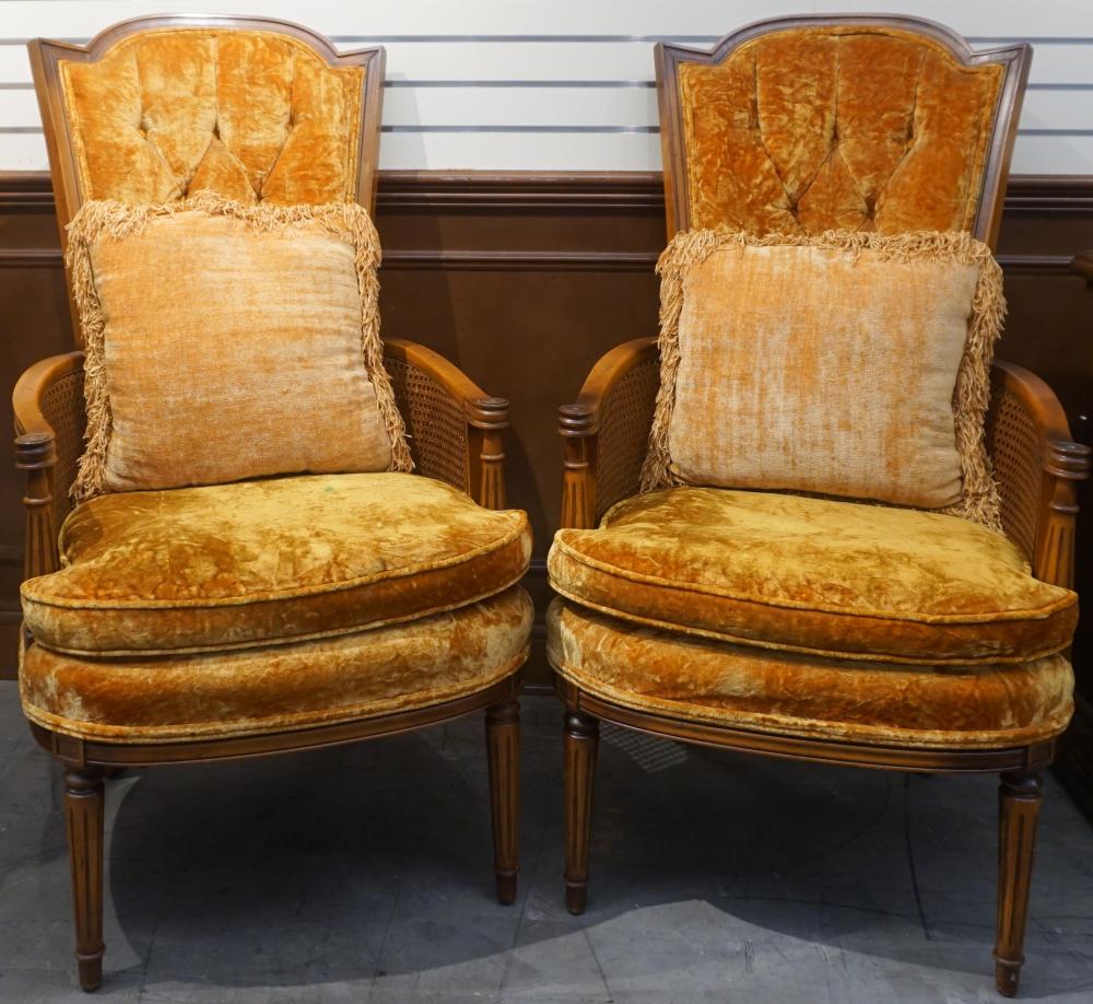 PAIR NEOCLASSICAL STYLE FRUITWOOD