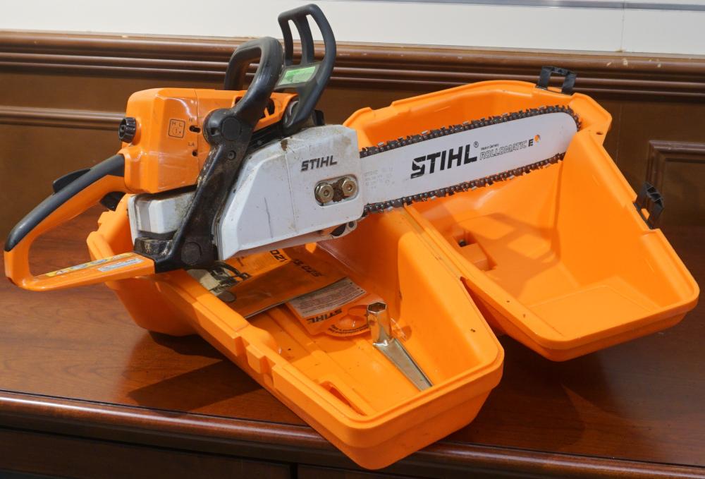 STIHL 16-INCH GAS POWERED CHAINSAW AND