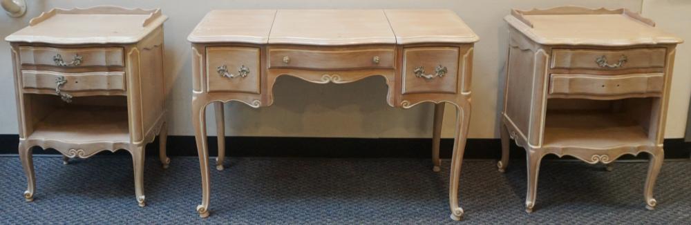 DREXEL LOUIS XV STYLE PICKLED WOOD