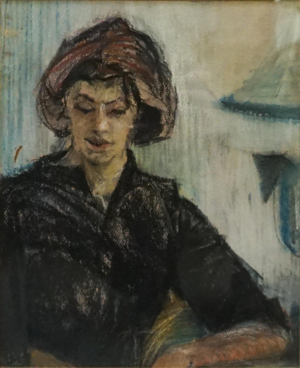 20TH CENTURY, SEATED WOMAN, MIXED