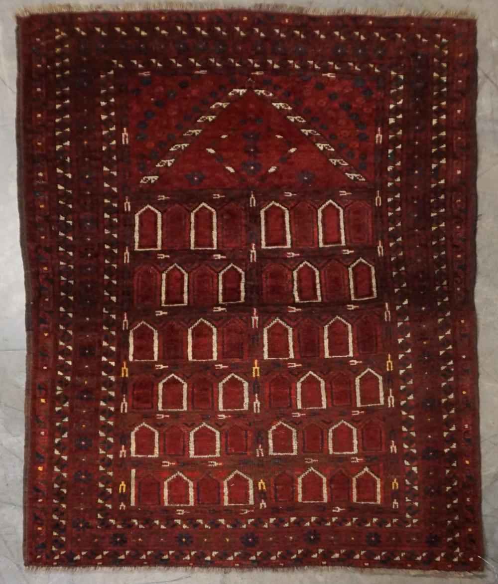 TURKOMAN PRAYER RUG, 3 FT 6 IN