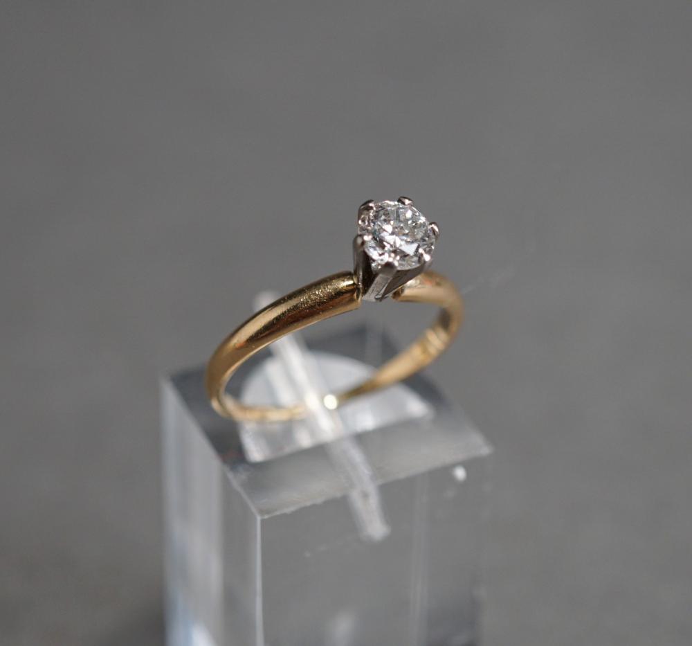 14-KARAT YELLOW-GOLD SOLITAIRE