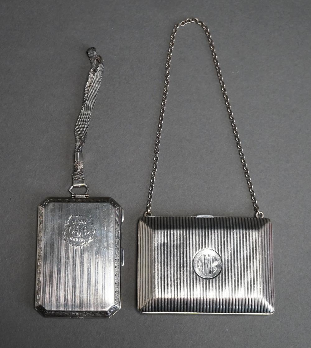 TWO AMERICAN STERLING SILVER HINGED