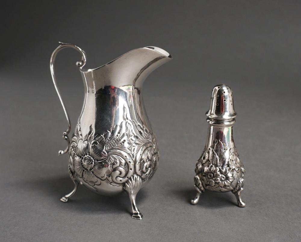 REPOUSSE STERLING SILVER CREAMER