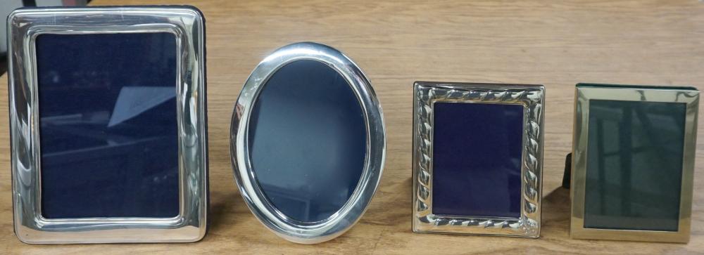 FOUR STERLING SILVER PHOTO FRAMES,