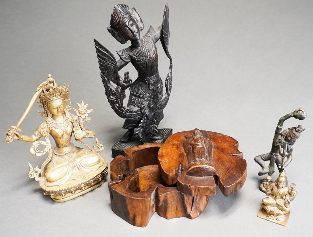 FIVE ASSORTED SOUTHEAST ASIAN WOOD