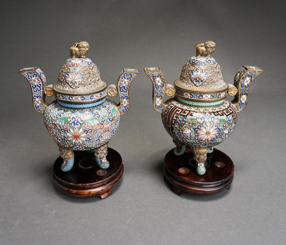 PAIR CHINESE CLOISONN ENAMEL 32b722