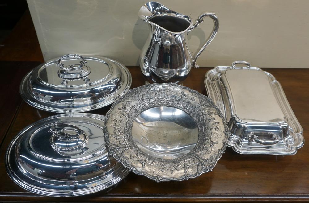 GROUP OF ASSORTED SILVERPLATE INCLUDING: