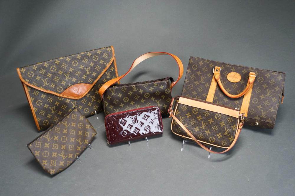 SIX ASSORTED LOUIS VUITTON STYLE