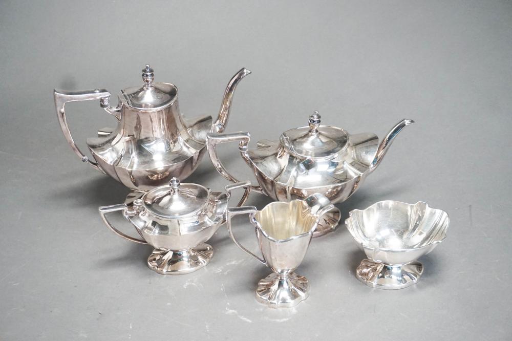 AMERICAN SILVERPLATE FIVE-PIECE COFFEE/TEA