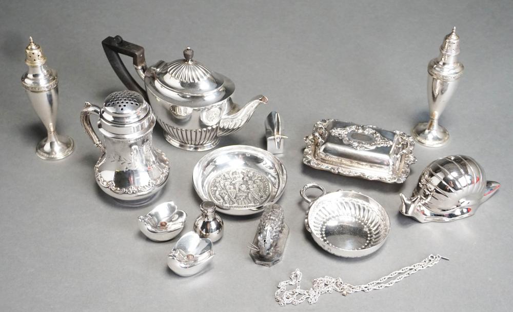 GROUP OF ASSORTED DECORATIVE SILVERPLATE