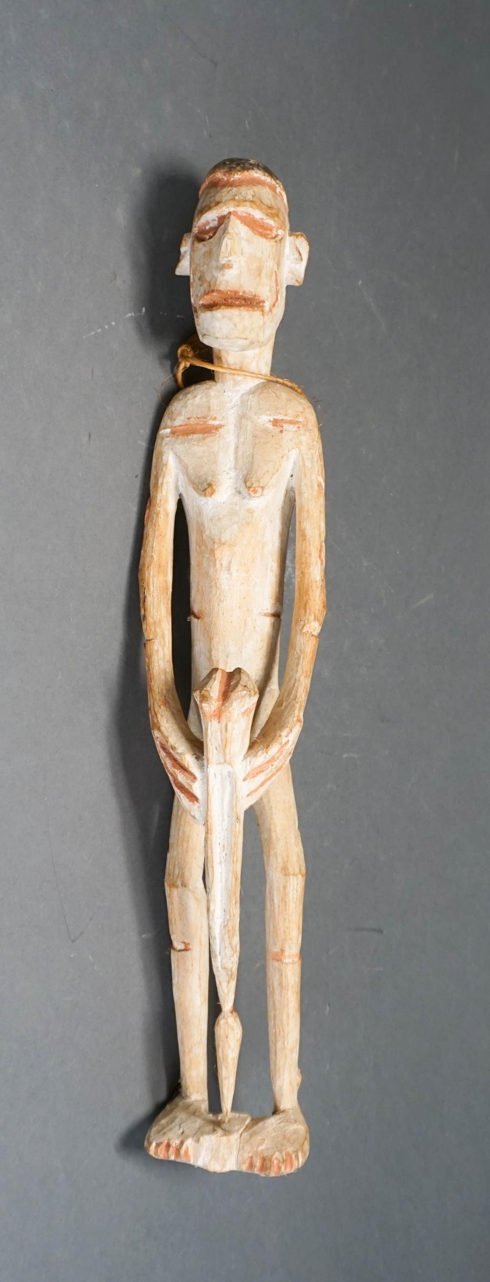 AFRICAN WHITE WASH CARVED WOOD