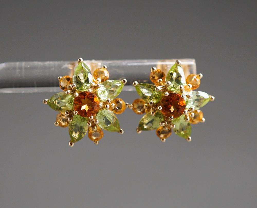 PAIR OF 14 KARAT YELLOW GOLD CITRINE 32df71