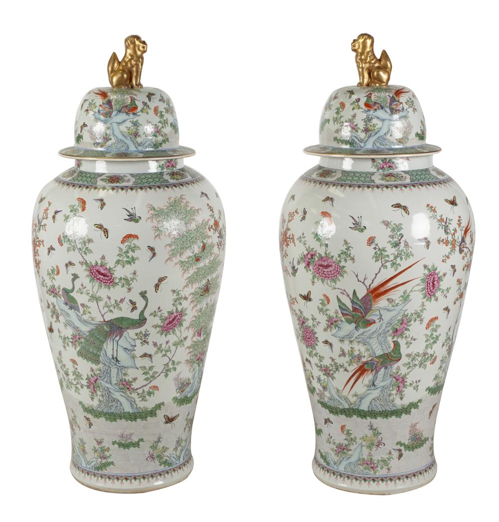 PAIR OF LARGE CHINESE PORCELAIN