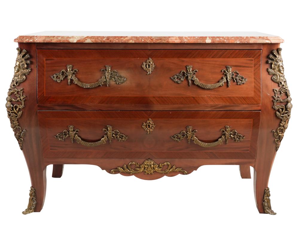 LOUIS XV-STYLE STYLE MARBLE-TOP