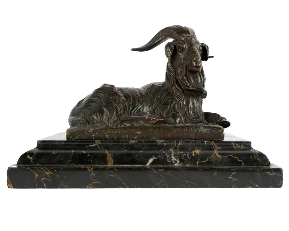 BRONZE FIGURE OF A RAMunsigned; with